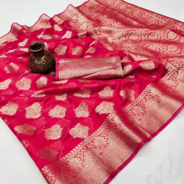 Vaamsi 1007 Occasional Organza Silk Saree Collection